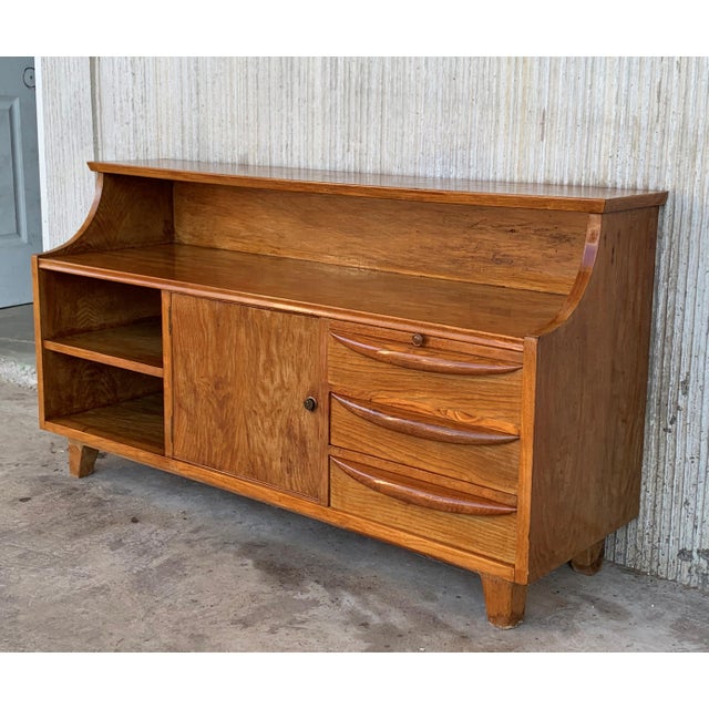 Mid-Century Modern Mid-Century Modern Danish Teak Large Nightstands, Sideboard or Lowboy - a Pair For Sale - Image 3 of 11