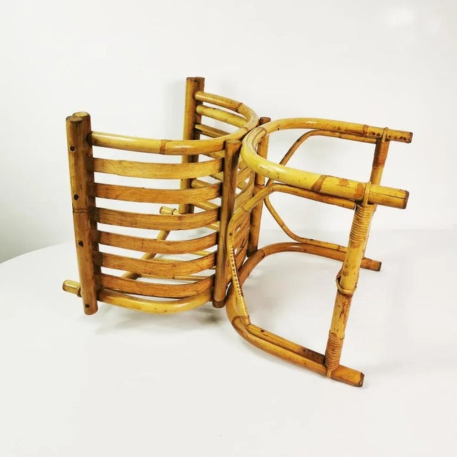 Mid-Century Modern Bamboo Armchair, Germany, 1950s For Sale - Image 12 of 16