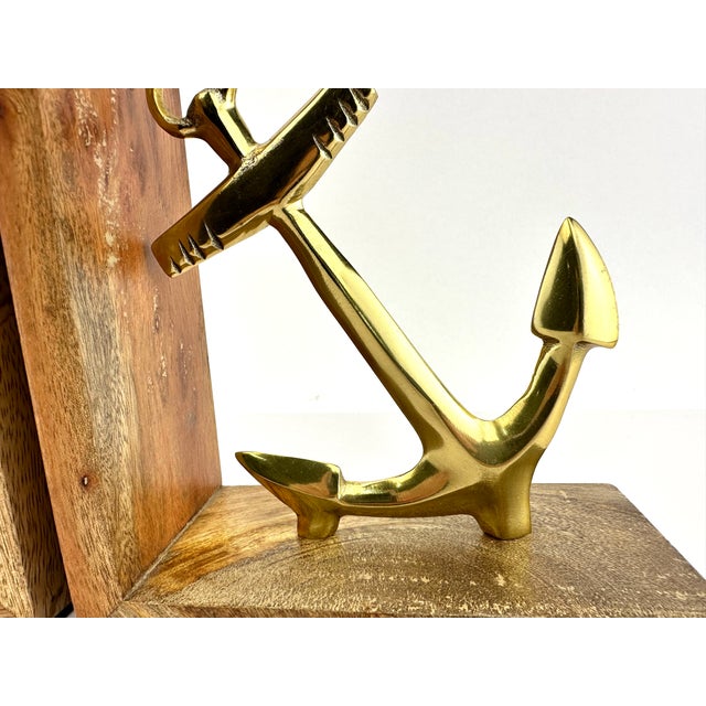 Vintage Mid Century Brass Nautical Anchor Bookends a Pair Chairish