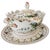 Traditional Large Vintage Italian Majolica Porcelain Soup Tureen Set With Platter & Ladle For Sale - Image 3 of 18