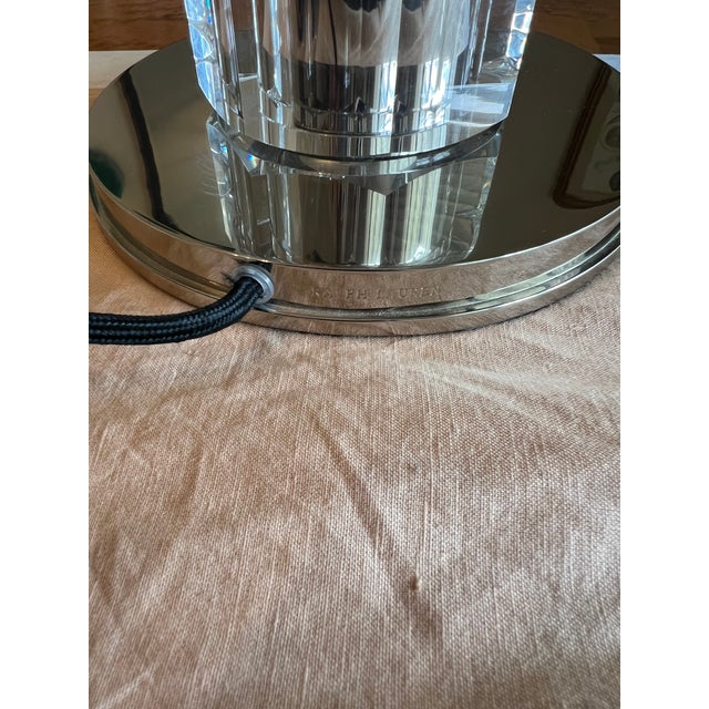 Metal Ralph Lauren Brookings Crystal Table Lamp For Sale - Image 7 of 11