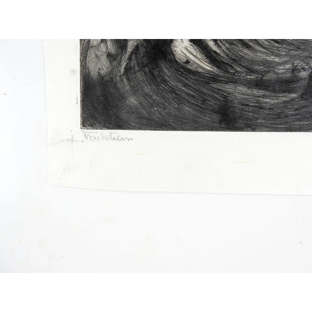 Rustic 1940s Maelstrom Etching by Fanita Lanier For Sale - Image 3 of 5