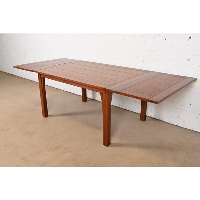 Stickley Mission Oak Arts & Crafts Extension Dining Table For Sale - Image 12 of 12