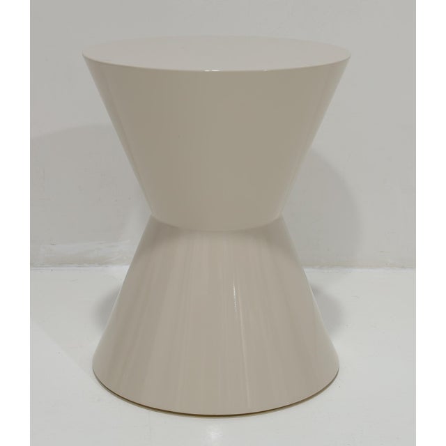 Minotti Minotti Cesar Table in White Shiny Lacquer For Sale - Image 4 of 6