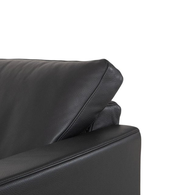 Black Black Leather 1200 Armchair from Rolf Benz For Sale - Image 8 of 15
