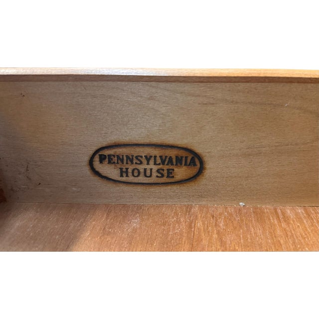 Vintage Pennsylvania House Chippendale Style Mahogany China / Display Cabinet For Sale - Image 10 of 12