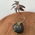 Vintage Copper and Brass Palm Tree Sculpture Mounted on Lava Rock Base For Sale - Image 11 of 12