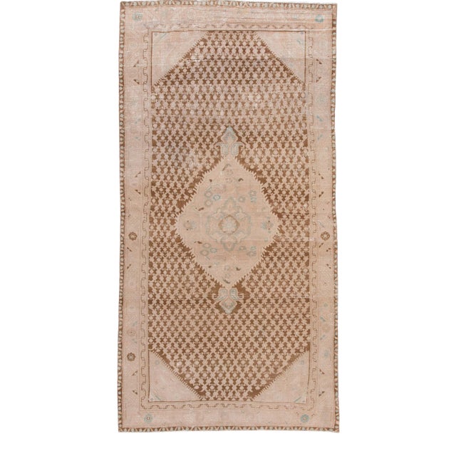 Antique Malayer Handmade Wool Runner For Sale