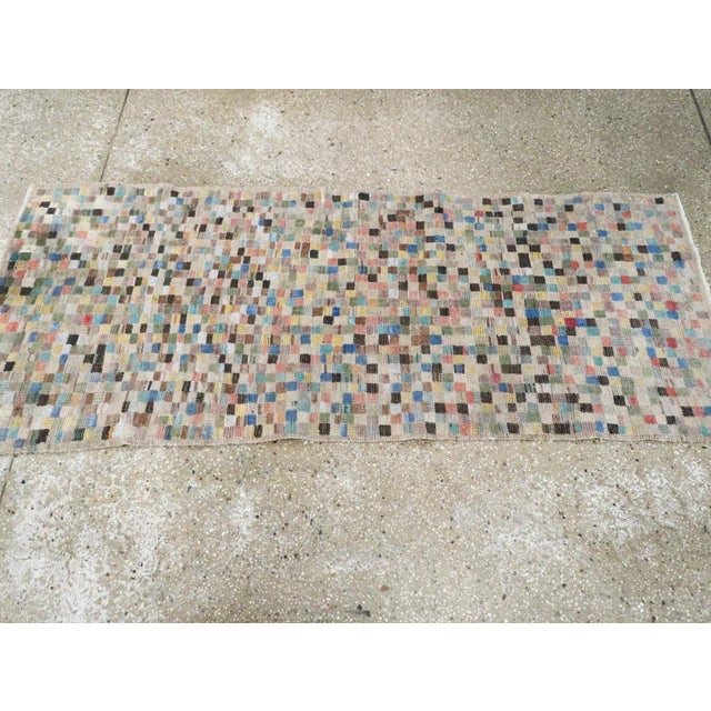 Mid 20th Century Galerie Shabab Collection Mid-20th Century Turkish Anatolian Throw Rug For Sale - Image 5 of 8
