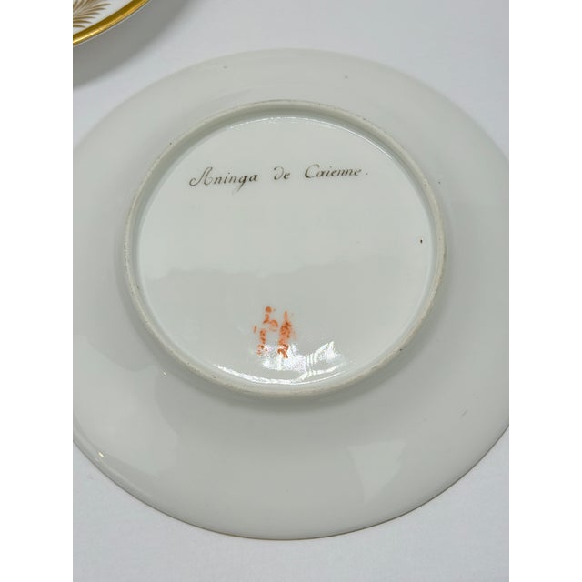 **Set of 5 French Porcelain Ornithological Dessert Plates Nast Factory, Paris, Early 19th Century** A refined and rare...