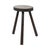 Vintage Rustic Three-Legged Stool in Stained Wood For Sale - Image 6 of 15