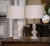 Bring elegance to your formal living room or den with this sophisticated pair of rock crystal table lamps. Crafted in...