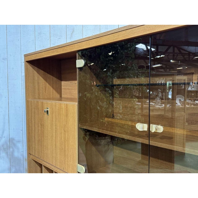 Teak Veneer Bar Buffet, 1980s For Sale - Image 10 of 14