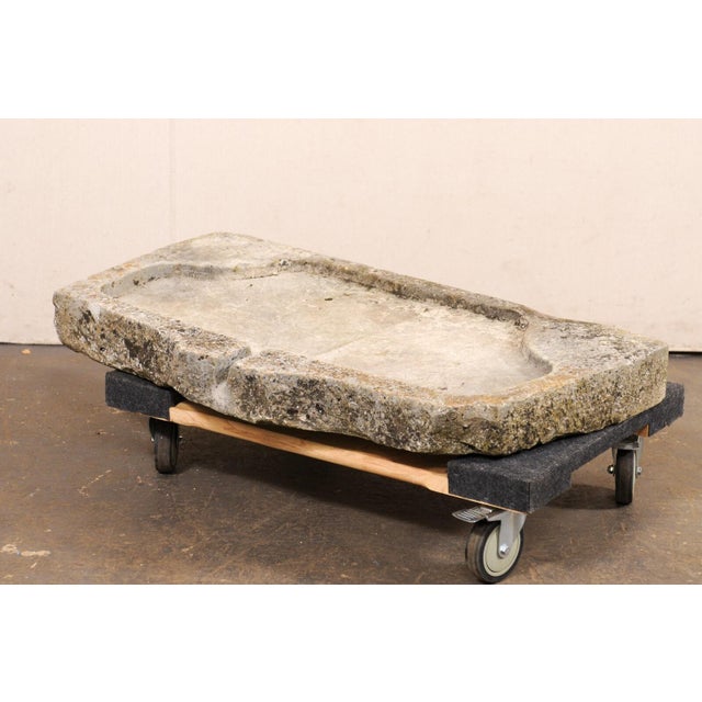 19th Century Rectangular Limestone Trough, 19th Century Spain For Sale - Image 5 of 12