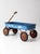 Vintage 1970s Radio Flyer Model 100 Blue Metal Wagon For Sale - Image 10 of 16