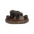Large antique black forest (schwarzwald) pen holder featuring two inkwells and a central bear figure; handcrafted from...