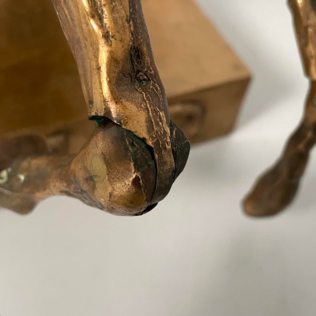 Gold Bruno Cassinari and Miguel Berrocal, Italian Modern Sculpture of Horse, 1973, Bronze For Sale - Image 8 of 18