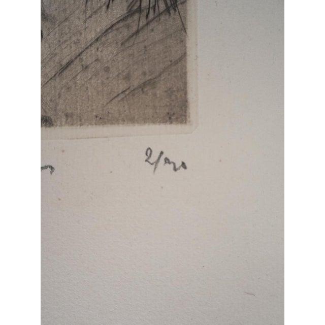 Maximilien Luce, Grandmother Cuddling Her Grandchild, 1890, Original Etching For Sale - Image 5 of 6