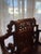 Chinoiserie Antique Qing Dynasty Style Hand Carved Solid Rosewood Chairs a Pair For Sale - Image 3 of 12