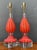 Red Vintage Italian Murano Glass Lamps - Set of 2 For Sale - Image 8 of 15