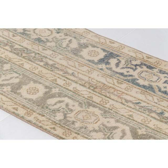 Turkish Vintage Handknotted Wool Runner For Sale - Image 3 of 10