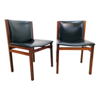 Vintage Rosewood Chairs by Tito Agnoli for La Linéa, Italy, 1960, Set of 2 For Sale