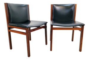 Vintage Rosewood Chairs by Tito Agnoli for La Linéa, Italy, 1960, Set of 2