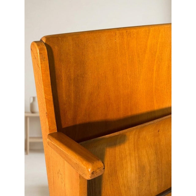 Mid-Century Wooden Cinema Seating, Germany, 1950s For Sale - Image 6 of 8