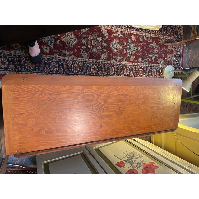 Wood Antique Hardwood and Metal Medical Cabinet Chest With 14 Drawers For Sale - Image 7 of 13