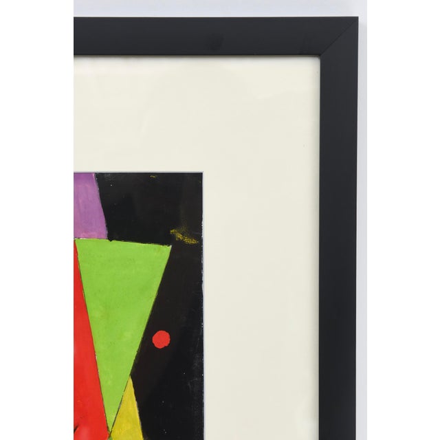 Vintage Rolph Scarlett Acrylic on Paper Custom Framed 1960's For Sale In Miami - Image 6 of 10
