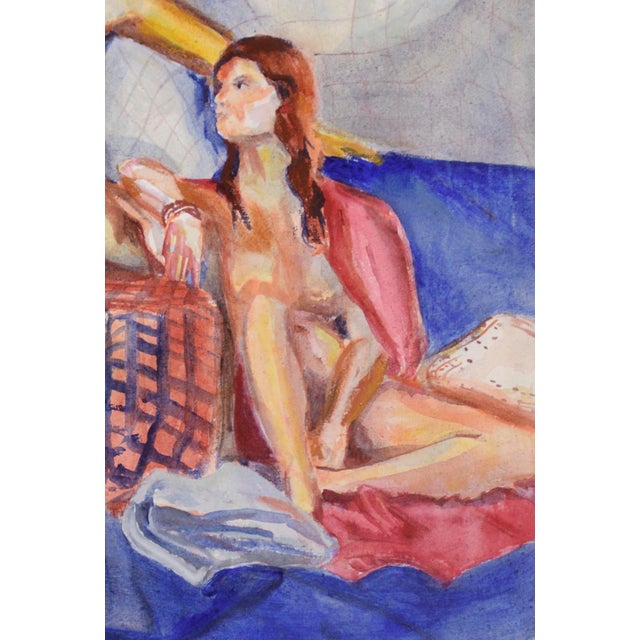 A Muse Berkeley Figurative School by Patricia Gren Hayes 1975 For Sale In Monterey, CA - Image 6 of 9