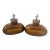 Vintage Pair of Ceramic Bronze Elephant Table Lamps For Sale