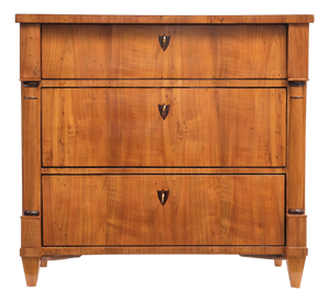 Biedermeier Chest of Drawers with 3 Drawers in Cherry Wood, 1820