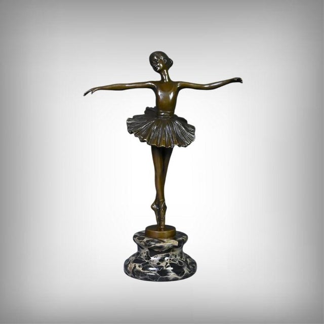Crespain, Ballerina, Early 20th Century, Bronze For Sale - Image 14 of 14