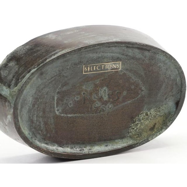 Late 20th Century Nelles Studio Bronze Face-Form Box For Sale In Columbus - Image 6 of 6