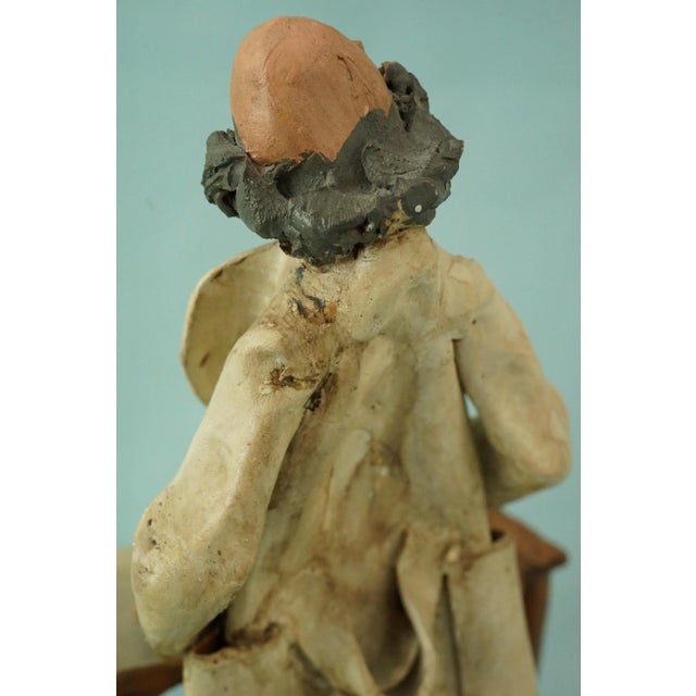 20th Century Terracotta Sculpture of Pediatrician Doctor by Leonardo Bonaccorso, Italy For Sale - Image 16 of 18