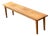 Vintage Wooden Bench with Seat in Beech, 1970s For Sale