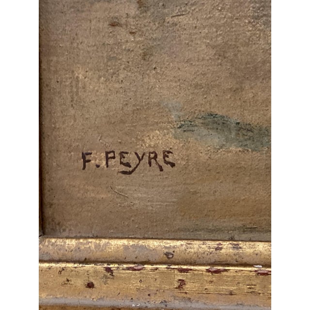 French School, 20th Century Seascape at Sunset Oil on canvas, signed F. PEYRE lower left, framed Framed dimensions: 71 x...