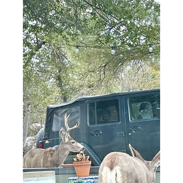 Traditional Mosaic Top Round Accent Table Stone Top Metal Base For Sale - Image 3 of 11