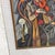 1970s Large Vintage Cubist Expressionist Oil Painting Signed For Sale - Image 5 of 10