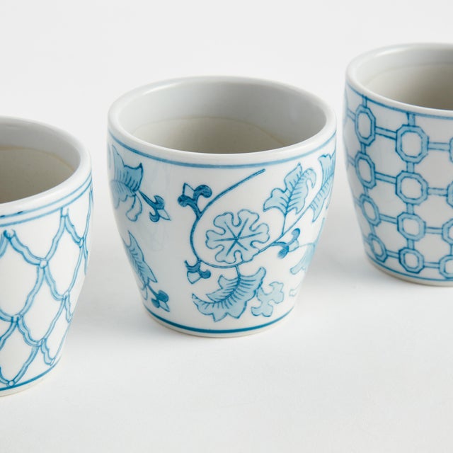Chinoiserie Monarch Mini Flower Pots, Set Of 6 For Sale - Image 3 of 7