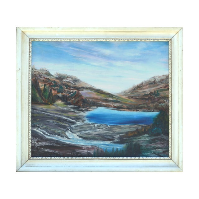 1960s Mid Century Tidal Pool Landscape For Sale - Image 5 of 5