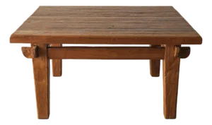 Rustic European Oak Square Coffee Table