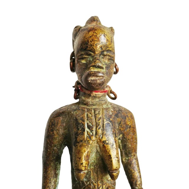 Mid 19th Century Antique Pair of Old Brass Dan Figures For Sale - Image 5 of 10