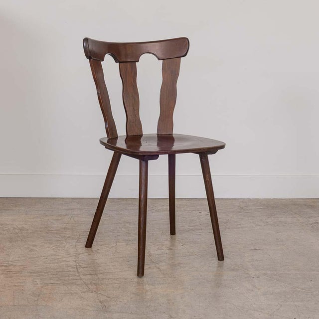 Wood 1950s French Wood Brutalist Chairs, Set of 8 For Sale - Image 7 of 14