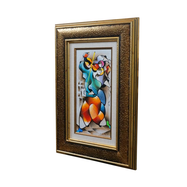 Mid-Century Modern David Schluss Radiant Love Abstract Musician Artists Proof Serigraph For Sale - Image 3 of 11