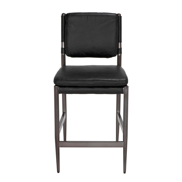 Enhance your kitchen or bar area with the sophisticated Astor Counter Chair. Constructed from industrial steel and top-...