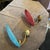 Two 1950s Mid-Century Modern Brass and Opaline Glass Italian Wall Sconces For Sale - Image 4 of 11