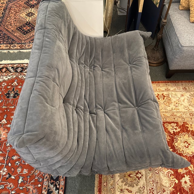 2020s Michel Ducaroy for Ligne Roset Togo Loveseat, Alcantara Chic For Sale - Image 5 of 12