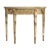 Spritely Home Accent Furniture Hampton Demilune Light Burl 36" Console Table, Light Brown For Sale - Image 4 of 7